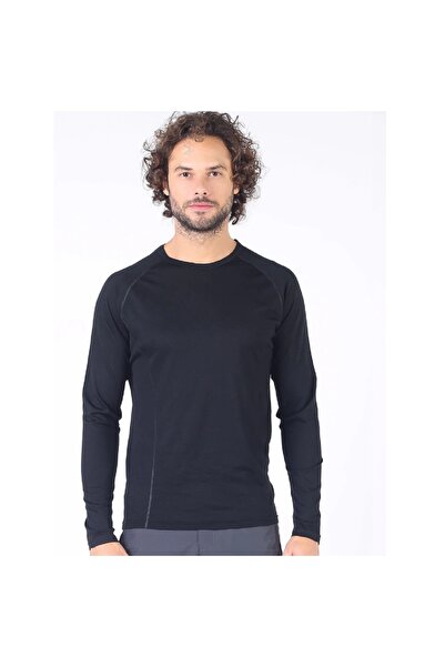 Hedef Woolona Eris Uzun Kollu Yün Erkek Termal İçlik - BLK