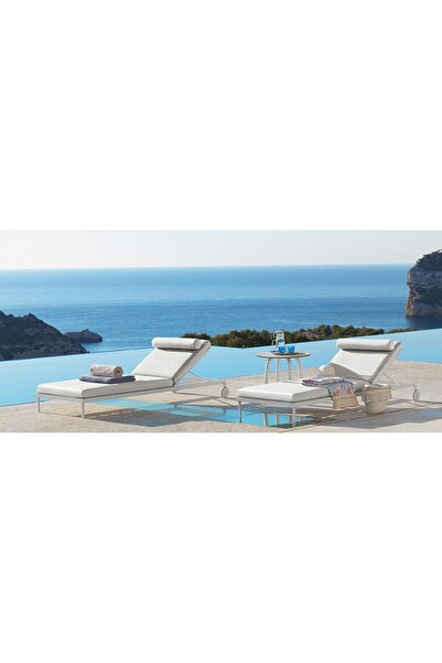 SCY Sample Özel Tasarım Bahçe Koltuğu Tek Kişilik Dış Mekan Havuz Başı Bahçe ...