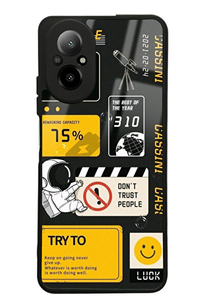 Spoyi Oppo Realme 12 Lite Try To Tasarımlı Glossy Telefon Kılıfı