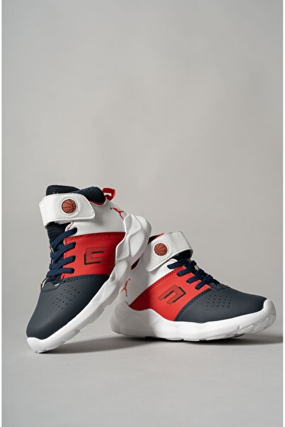 Aymer حذاء رياضي للأطفال مزين باللون الأزرق الداكن