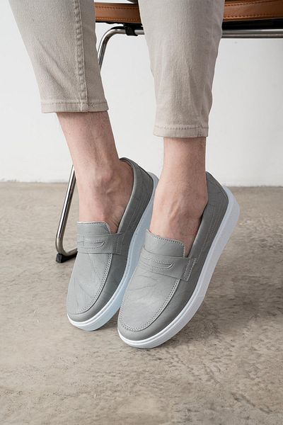 L.A Polo Men's Daily Ice White Color Loafer Shoes