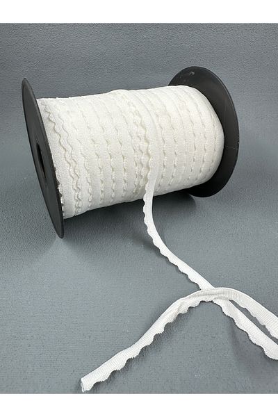 paşateks since 1995 şekil 5 Meters White Daisy Lingerie Rubber - 7 mm