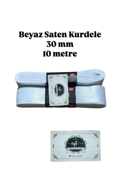 Yıldız Ticaret 10 Meters Rich Colored Satin - 3 cm Wide Ribbon