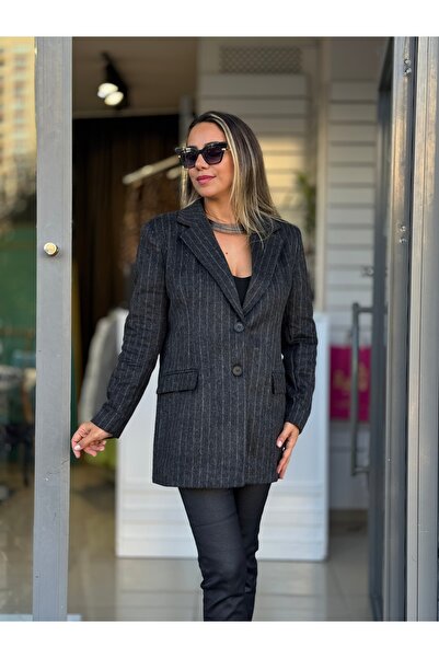 ROZELLA Anthracite Spoon Jacket
