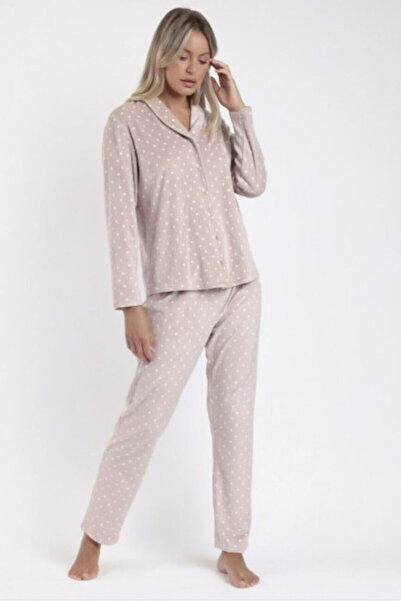 AYYILDIZ 62650 Pudra Polar Pjama Takımı