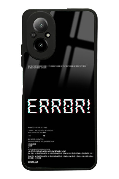 Spoyi Oppo Realme 12 Lite Error Tasarımlı Glossy Telefon Kılıfı