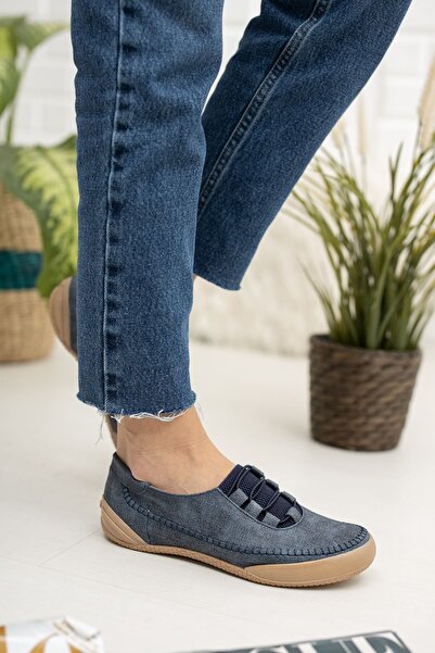 Aymer Orthopedic Pad Women's Navy Blue Denim Shoes