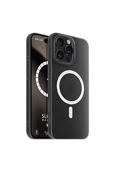 Buff iPhone 16 Pro Max MagSafe Slimfy Kılıf - Siyah