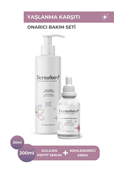 Dermaluire Yaşlanma Karşıtı Ve Onarıcı Bakım Seti ( Nemlendirici Krem, Collag...