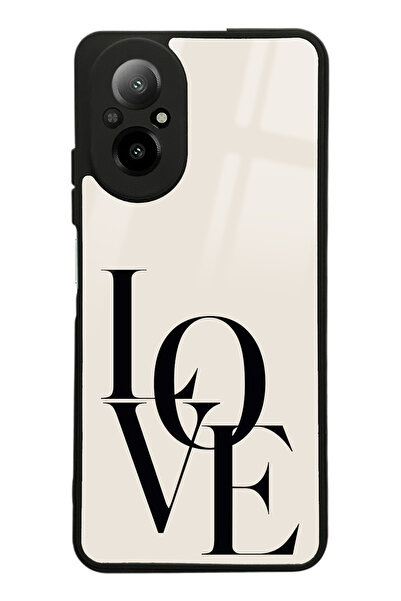Spoyi Oppo Realme 12 Lite Love Tasarımlı Glossy Telefon Kılıfı