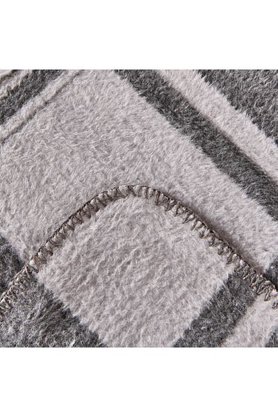 Evidea بطانية جيربيرا مزدوجة ناعمة - رمادي - 200x220 سم