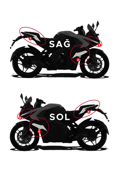 Black Sea Port Bajaj Rs200 Pulsar Sticker