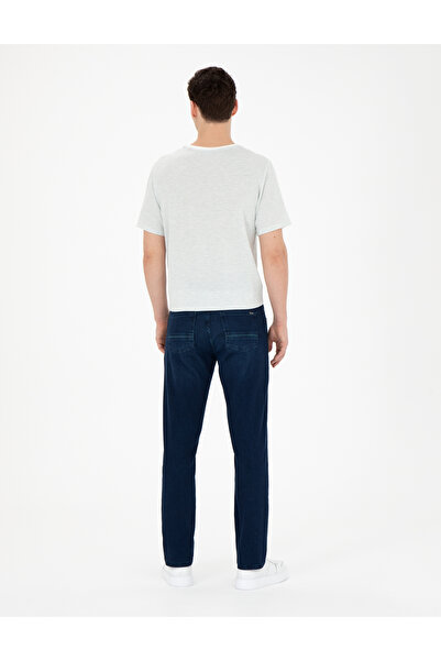 Pierre Cardin Koyu Lacivert Straight Fit Jean Pantolon 50285100-VR100