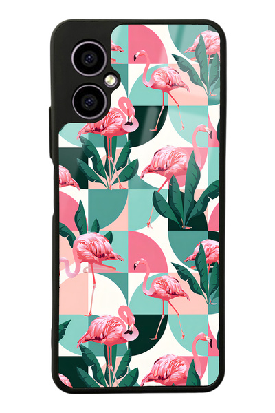 Spoyi Omix X3 Retro Flamingo Wallpaper Design Glossy Phone Case