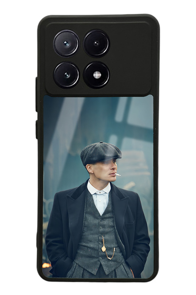 Spoyi حافظة هاتف لامعة لهاتف Xiaomi Poco X6 Pro Peaky Blinders بتصميم توماس ش...
