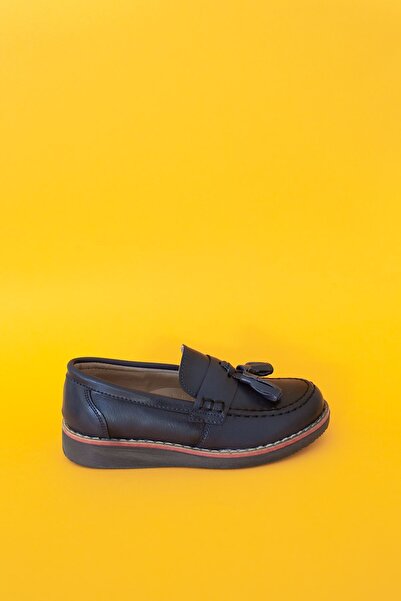 Aymer Püsküllü Ortapedik Termo Taban Erkek Çocuk Ayakkabı