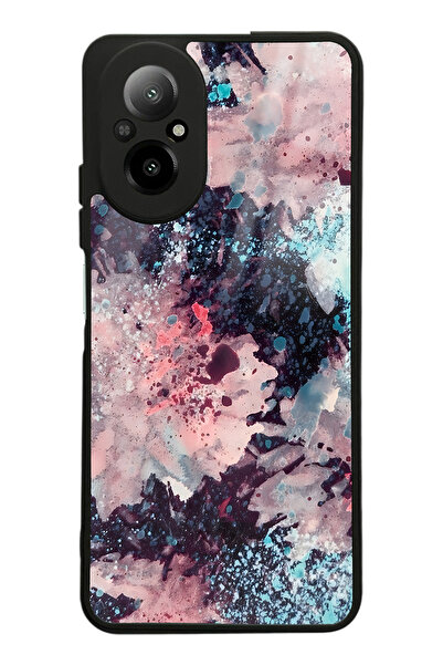 Spoyi Oppo Realme 12 Lite Renk Patlaması Tasarımlı Glossy Telefon Kılıfı