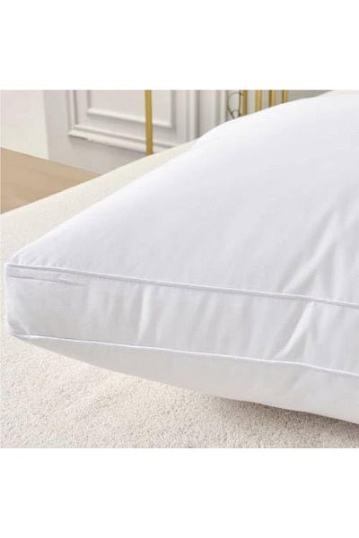In House Microfiber Hotel Pillow with Double White Line - 75x50 cm