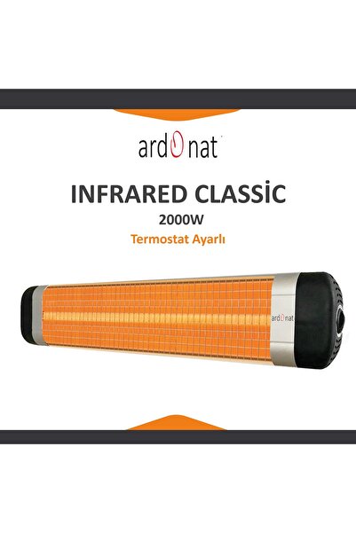 Ardonat İnfrared Classic ısıtıcı 2500 Watt Termostatlı İç Mekan Elektrikli Isıtıcı