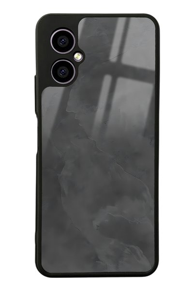 Spoyi Omix X3 Gri Mermer Tasarımlı Glossy Telefon Kılıfı