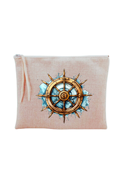 lili hediyelik Косметичка з принтом у вигляді керма корабля