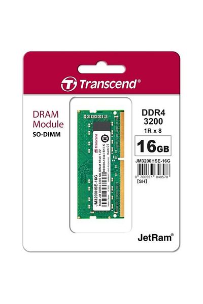 Transcend 16 جيجابايت Ddr4 3200 ميجا هرتز Cl22 قيمة ذاكرة الوصول العشوائي للكمبيوتر المحمول Jm3200hsb-16g