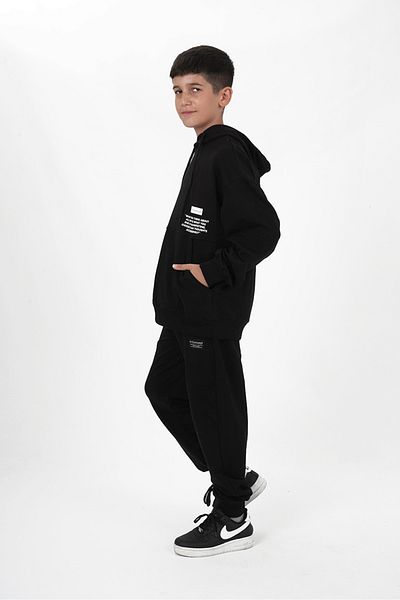 HayKids Σετ αθλητικής φόρμας με μακρυμάνικο εμπριμέ με κουκούλα