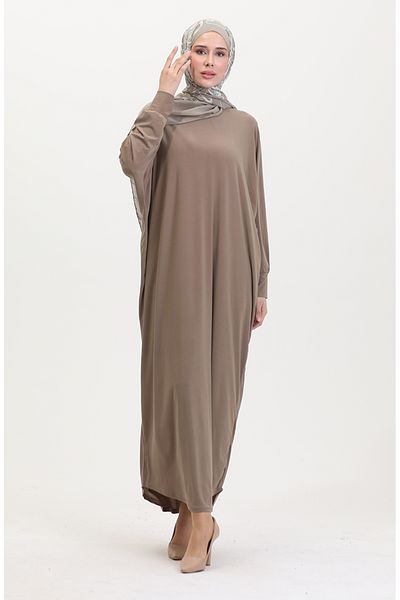 sefamerve Φαρδύ φόρεμα 2000-23 Light Mink Bat Sleeve