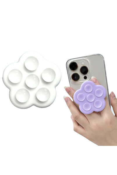 Microcase Vantuzlu Standlı Beşgen Tasarım Silikon Cep Telefonu Sabitleme Yapı...