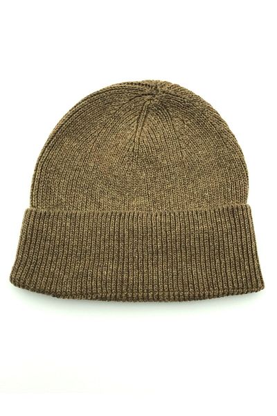 AXE SPORTSWEAR Winter Milk Coffee Wool Ribbed Raglan Folded Basic Beret Winter Beret