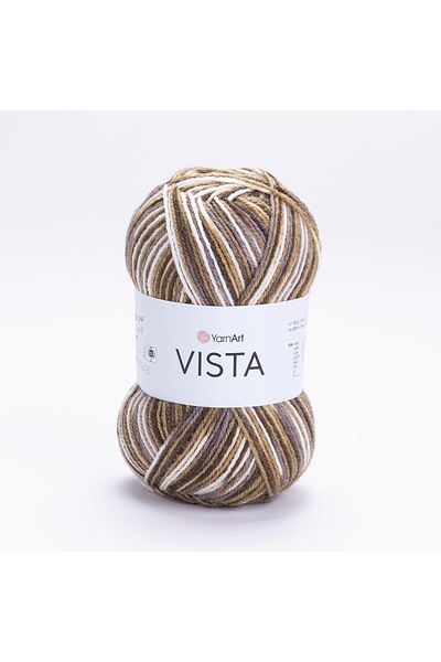 Yarnart VISTA - Μαρμάρινο Χειροποίητο Πλεκτό Νήμα Ebruli-5302