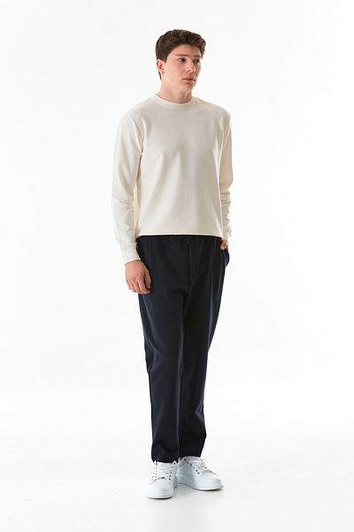 Fulla Moda Pantaloni de sport cu șireturi în talie cu nasturi