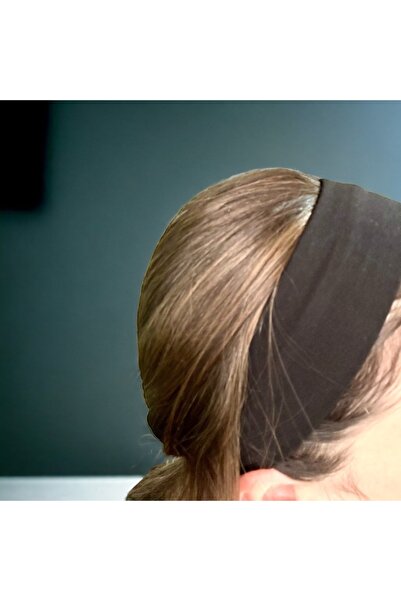 alsaccessories Bandă de păr pentru femei de culoare neagră, model lat, ac de păr