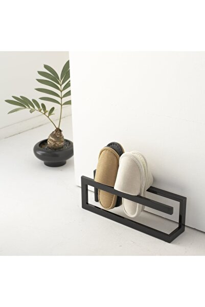 MERZANA Terlik ve Ayakkabı Standı, Metal Terlik Tutucu, Terlik Rafı