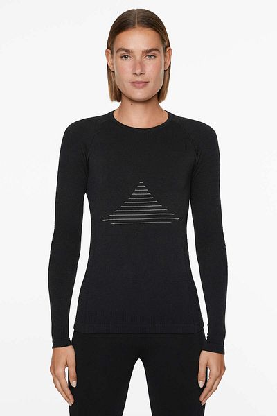 Oysho Base layers long-sleeved jacquard T-shirt