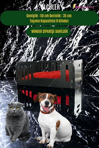 StarLightning Wooden Large Cat Bed Premium Quality Black Marble Cat House 50x35 Cm Model 5