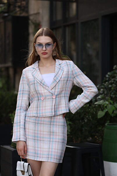 Nesil Double Button Plaid Suit