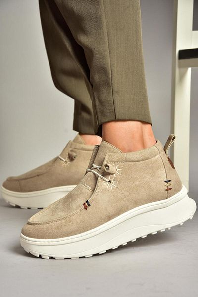 Fox Shoes T 973774202   Pantofi dama din piele intoarsa bej