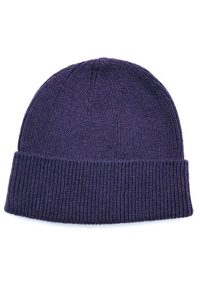 AXE SPORTSWEAR Winter Purple Wool Ribbed Raglan Folded Basic Beret Winter Beret