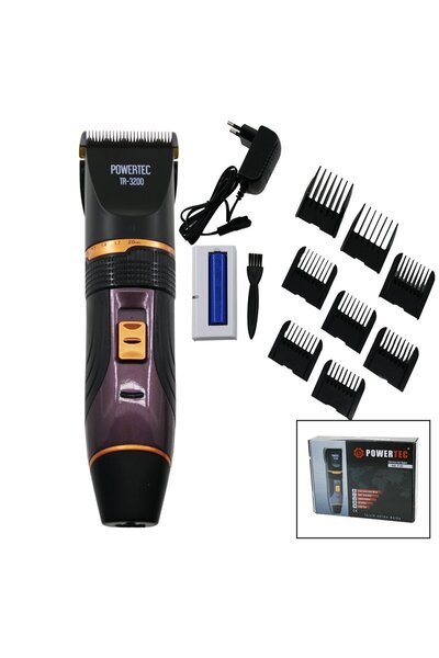 POWERTEC TR-3200 Profesyonel Şarjlı Saç Sakal Tıraş Makinesi