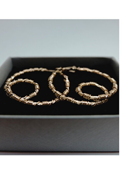 Xuping Gold Büyük Halka Küpe