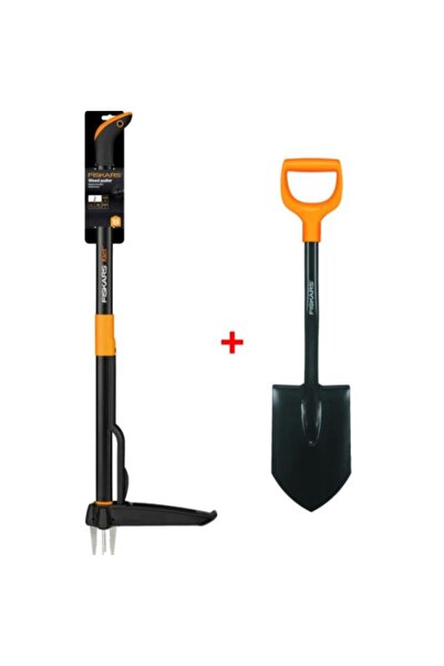 FiSKARS Yabani Ot Sökücü + Solid Araç Küreği