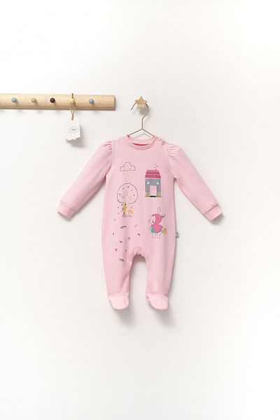 Tongs Baby Salopeta eleganta Scufita rosie pentru bebelusi, Tongs baby,Roz, 6-9 luni