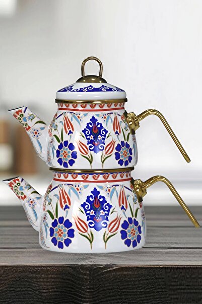 PR HOME Neslişah موديل صغير - إبريق شاي مطلي بالمينا