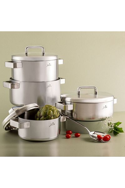 Jumbo Monaco 8 Piece Steel Cookware Set
