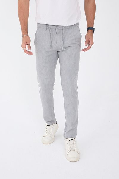 BROCARD Men's Winter Jogger Slimfit Waist Half Elastic Fabric Trousers