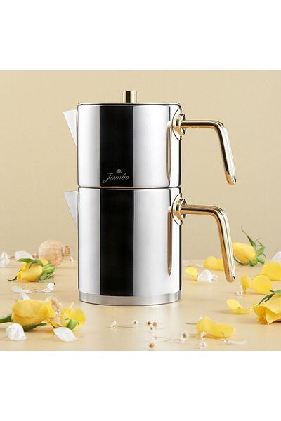 Jumbo Metalix Midi Teapot Titanium Gold