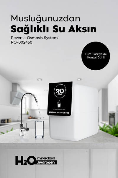 ROSYSTEM Ro System Su Arıtma Cihazı Mineralized - Hydrogen - Montaj Dahil