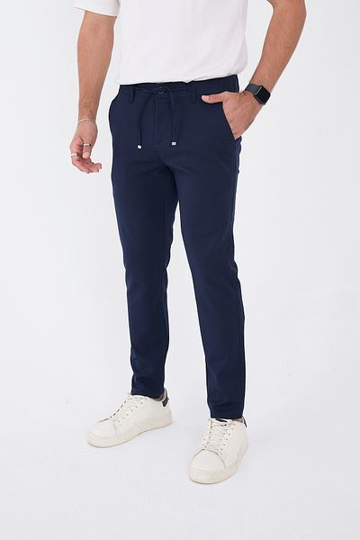 BROCARD Men's Winter Jogger Slimfit Waist Half Elastic Fabric Trousers