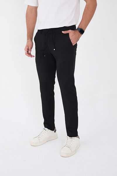BROCARD Men's Winter Jogger Slimfit Waist Half Elastic Fabric Trousers